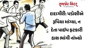દાદાગીરી: પડોશીએ રૂપિયા માંગ્યા, ન દેતા પાઇપ ફટકારી હાથ ભાંગી નાંખ્યો