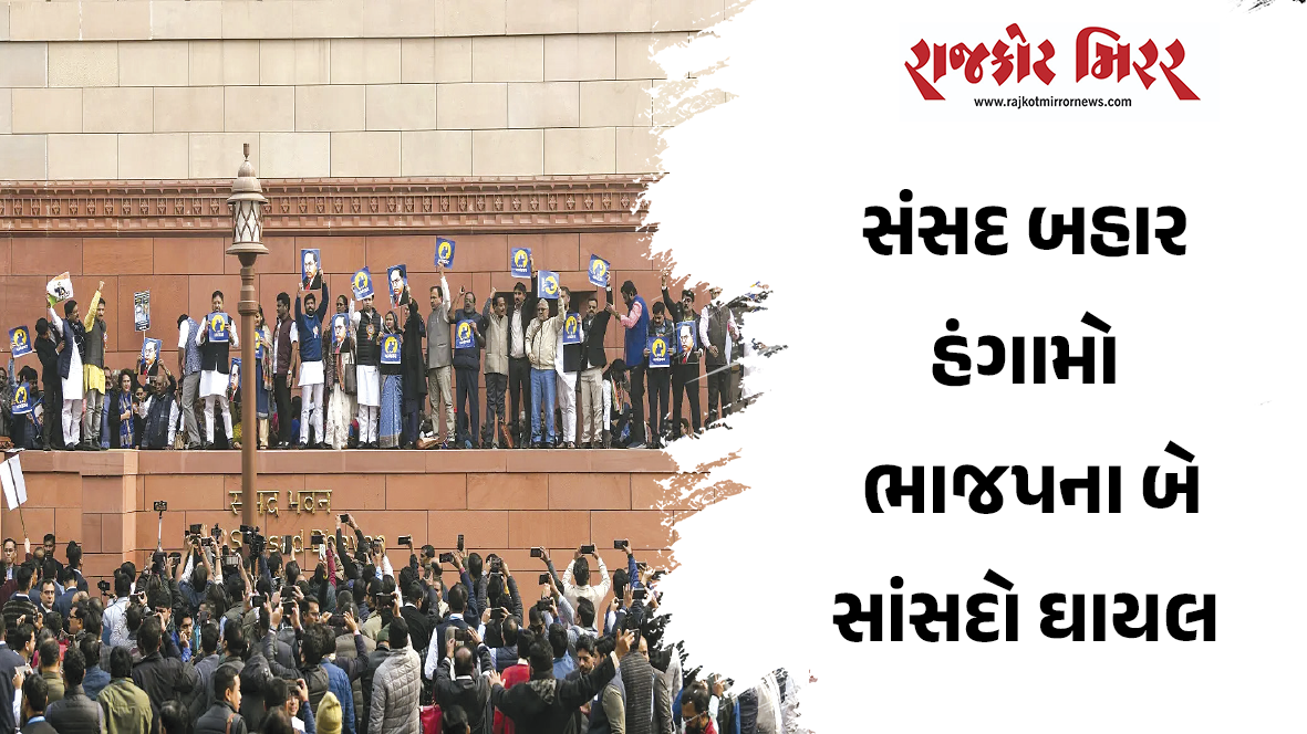 સંસદ બહાર હંગામો, ભાજપના બે સાંસદો ઘાયલ
