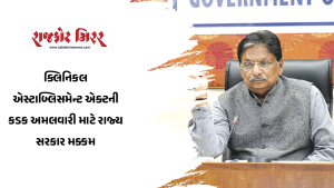 ક્લિનિકલ એસ્ટાબ્લિસમેન્ટ એક્ટની કડક અમલવારી માટે રાજ્ય સરકાર મક્કમ
