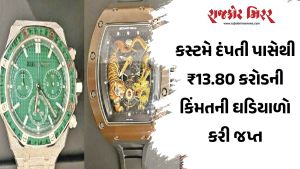 કસ્ટમે દંપતી પાસેથી ₹13.80 કરોડની કિંમતની ઘડિયાળો કરી જપ્ત
