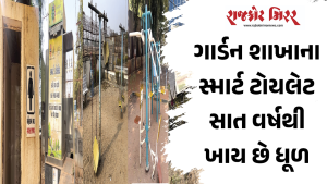 ગાર્ડન શાખાના સ્માર્ટ ટોયલેટ સાત વર્ષથી ખાય છે ધૂળ