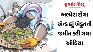 અલ્પેશ દોંગા એન્ડ કાું ખેડૂતની જમીન કરી ગયા ઓહિયા