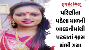 પરિણીતા પહેલા માળની બાલ્કનીમાંથી પટકાતાં શ્વાસ થંભી ગયા