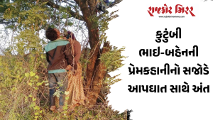 કુટુંબી ભાઇ-બહેનની પ્રેમકહાનીનો સજોડે આપઘાત સાથે અંત