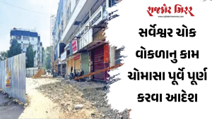 સર્વેશ્વર ચોક વોકળાનુ કામ ચોમાસા પૂર્વે પૂર્ણ કરવા આદેશ