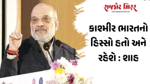 કાશ્મીર ભારતનો હિસ્સો હતો અને રહેશે : શાહ