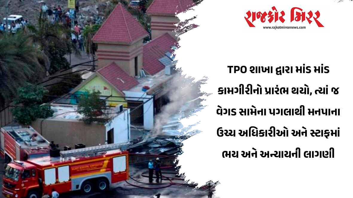 TPO શાખા દ્વારા માંડ માંડ કામગીરીનો પ્રારંભ થયો, ત્યાં જ વેગડ સામેના પગલાથી મનપાના ઉચ્ચ અધિકારીઓ અને સ્ટાફમાં ભય અને અન્યાયની લાગણી